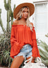 Boho Trumpet Sleeves Chic Blouse Ivy